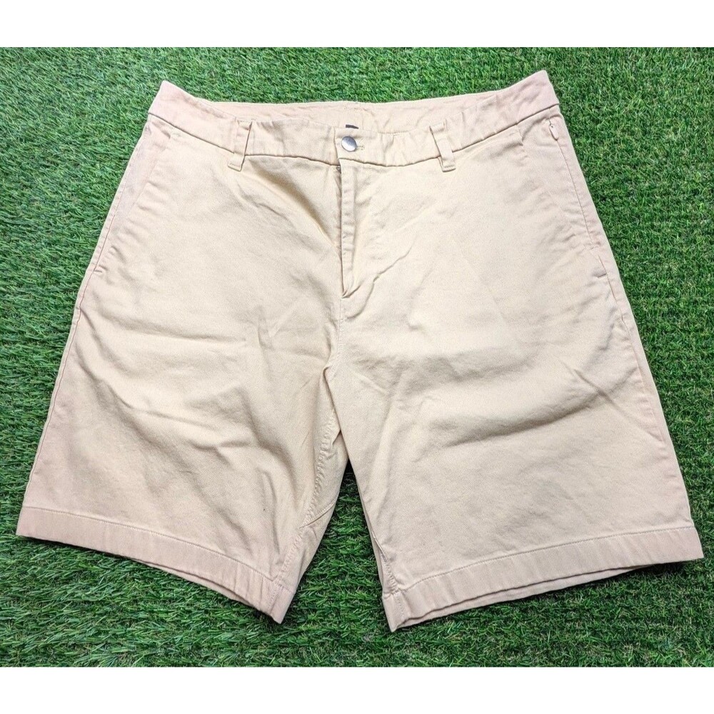 Lululemon Chino Shorts Size 36 Beige Stretch Golf Casual